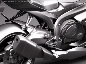 Suzuki GSX-R 600 2008 Motorcycle 3D Model