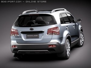 Kia Sorento SUV 2010 3D 模型