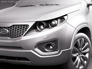 Kia Sorento SUV 2010 3D 模型