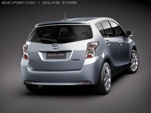 Toyota Corolla Verso 2010 Modelo 3D