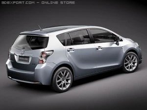 Toyota Corolla Verso 2010 3D Model