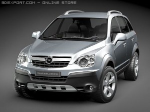 Opel Antara SUV 3D Model