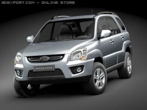 Kia Sportage 2009 3D Model