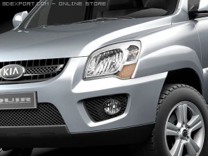 Kia Sportage 2009 3D 模型