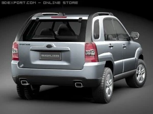 Kia Sportage 2009 3D Model