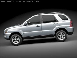 Kia Sportage 2009 3D Model