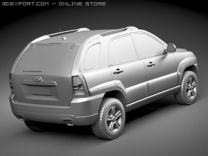 Kia Sportage 2009 3D 模型