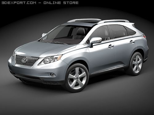 Lexus RX 350 2010 SUV 3Dモデル .c4d .max .obj .3ds .fbx .stl .blend