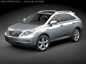 Lexus RX 350 2010 SUV 3D Model