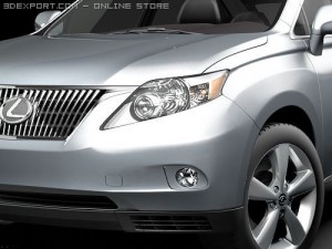 Lexus RX 350 2010 SUV 3Dモデル