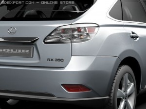 Lexus RX 350 2010 SUV 3Dモデル