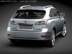Lexus RX 350 2010 SUV 3Dモデル