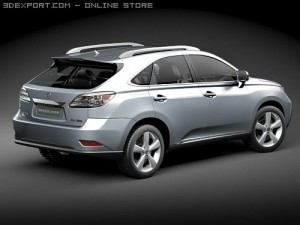 Lexus RX 350 2010 SUV 3Dモデル