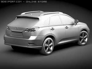 Lexus RX 350 2010 SUV 3Dモデル