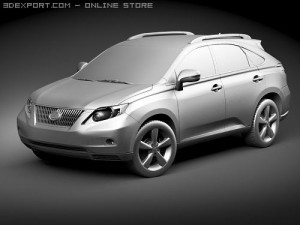 Lexus RX 350 2010 SUV 3Dモデル