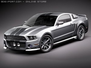 Mustang Eleanor 2010 3D Model