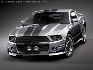 Mustang Eleanor 2010 3D Модель