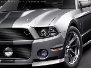 Mustang Eleanor 2010 3D Model