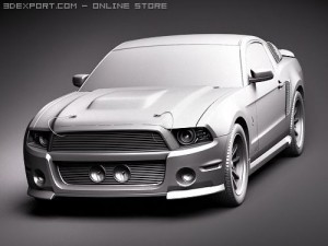 Mustang Eleanor 2010 3D Модель
