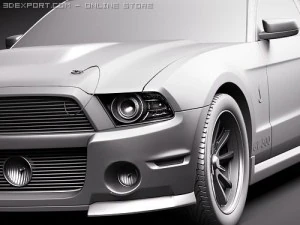Mustang Eleanor 2010 3D Model