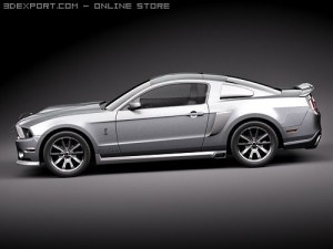 Mustang Eleanor 2010 3D Модель