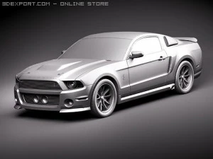 Mustang Eleanor 2010 3D Model