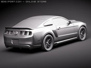 Mustang Eleanor 2010 3D Model