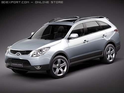 Hyundai ix55 2009 Modello 3D .c4d .max .obj .3ds .fbx .stl .blend 