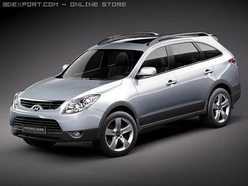 Hyundai ix55 2009 3D Model .c4d .max .obj .3ds .fbx .stl .blend 