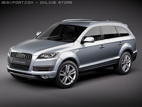 Audi Q7 2010 3D Модель .c4d .max .obj .3ds .fbx .stl .blend 