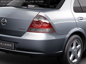 Nissan Almera Classic Automobile 3D 模型