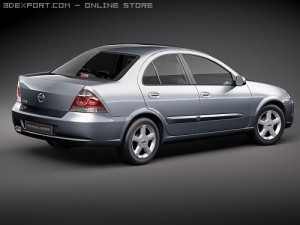 Nissan Almera Classic Automobile 3D 模型