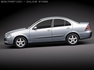 Nissan Almera Classic Automobile 3D 模型