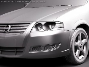 Nissan Almera Classic Automobile 3D 模型