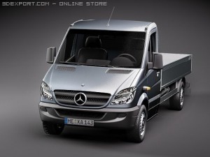 Mercedes-Benz Sprinter II Pickup 3D-Modell