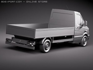 Mercedes-Benz Sprinter II Pickup 3D-Modell