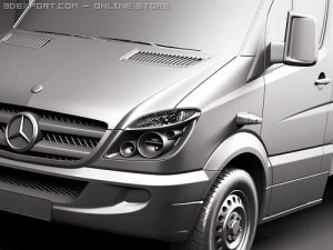 Mercedes-Benz Sprinter II Pickup 3D-Modell