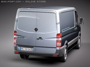 Mercedes-Benz Sprinter II Van Short Low Model 3D