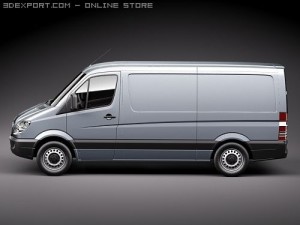 Mercedes-Benz Sprinter II Van Short Low Model 3D