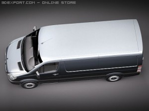 Mercedes-Benz Sprinter II Van Short Low Model 3D