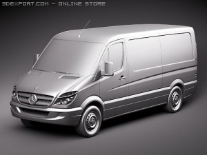 Mercedes-Benz Sprinter II Van Short Low Model 3D