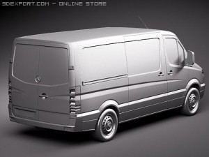 Mercedes-Benz Sprinter II Van Short Low Model 3D