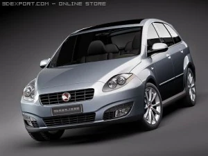 Fiat Croma 2008 3D Model