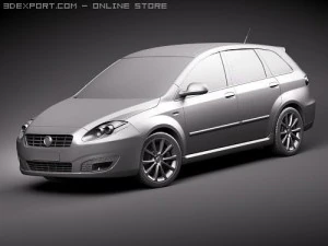Fiat Croma 2008 3D Model