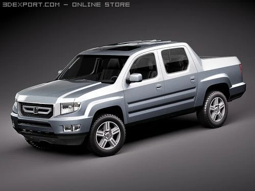 Honda Ridgeline 2009 3D Model .c4d .max .obj .3ds .fbx .stl .blend 