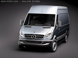 Mercedes-Benz Sprinter II Van Long 3D Model