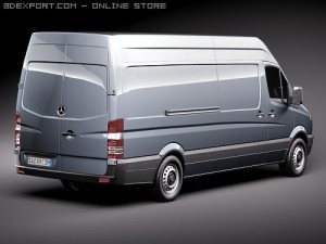 Mercedes-Benz Sprinter II Van Long 3D Model