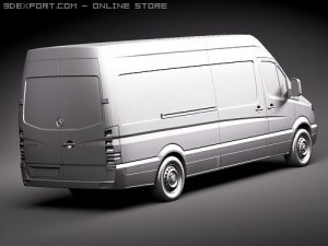 Mercedes-Benz Sprinter II Van Long 3D Model