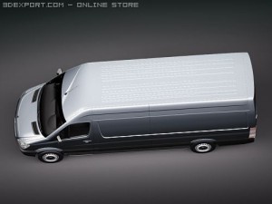 Mercedes-Benz Sprinter II Van Long 3D Model