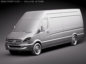Mercedes-Benz Sprinter II Van Long 3D Model